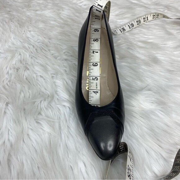 Salvatore Ferragamo Women’s Minimalist Color-Block Designer Leather Pump US 6.5B - Picture 14 of 15